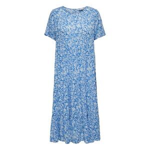 Only Womens/Ladies Floral Pattern Short-Sleeved Maxi Dress / Provincial Blue